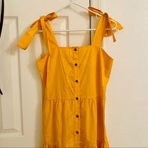 [NWT/XS] 🌻Goldenrod Button Front Summer Dress